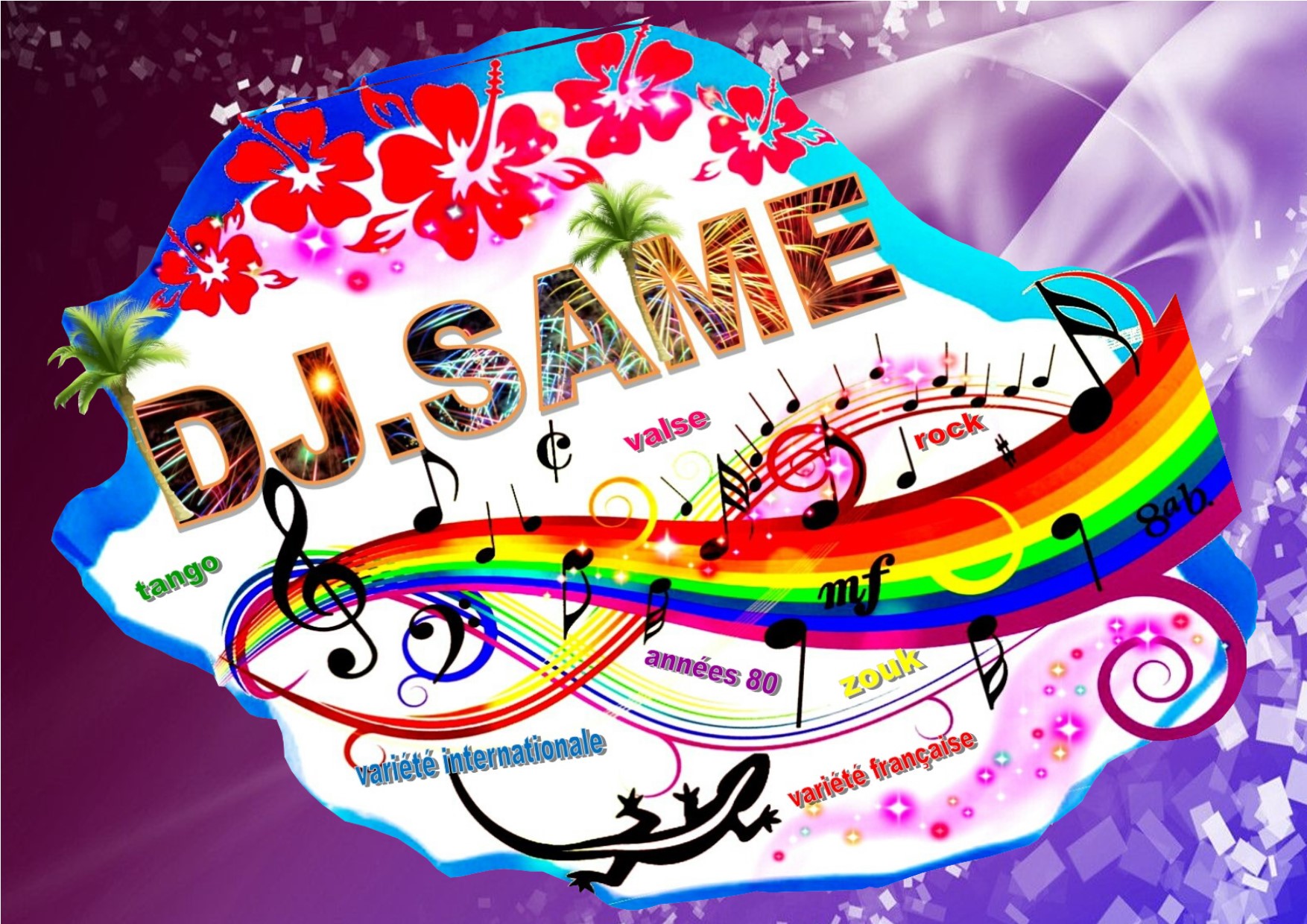 Logo 4 violet paillette